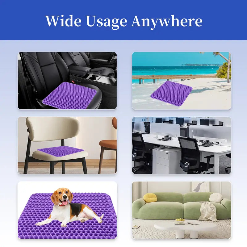 Double-Thick Honeycomb Gel Seat Cushion