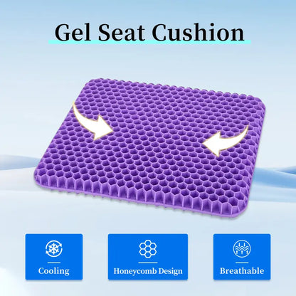 Double-Thick Honeycomb Gel Seat Cushion