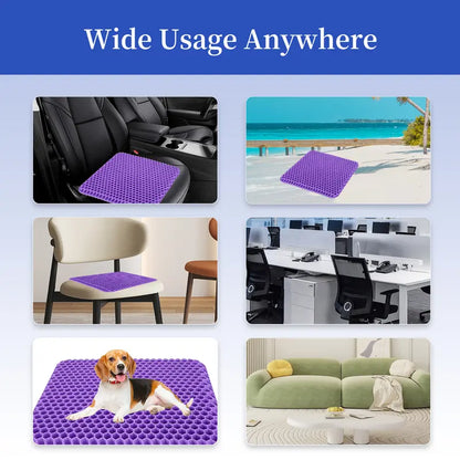 Double-Thick Honeycomb Gel Seat Cushion