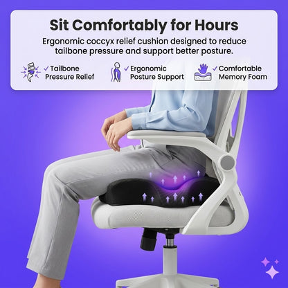 Geluna Memory Foam Seat Cushion