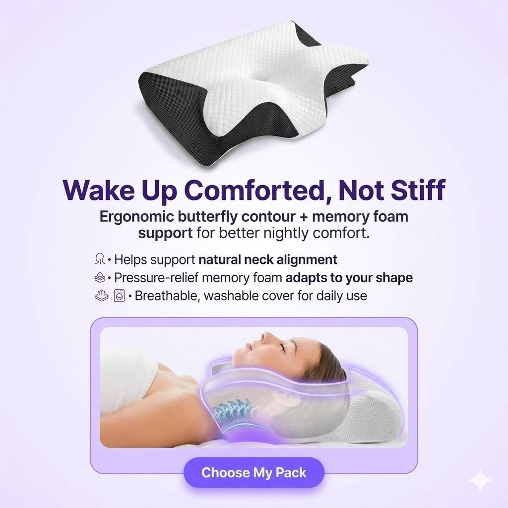 Geluna ErgoButterfly Pillow