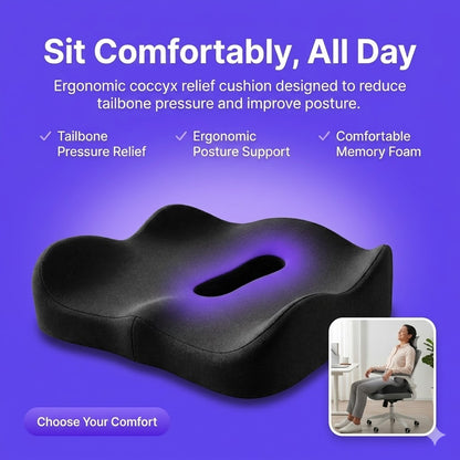 Geluna Memory Foam Seat Cushion